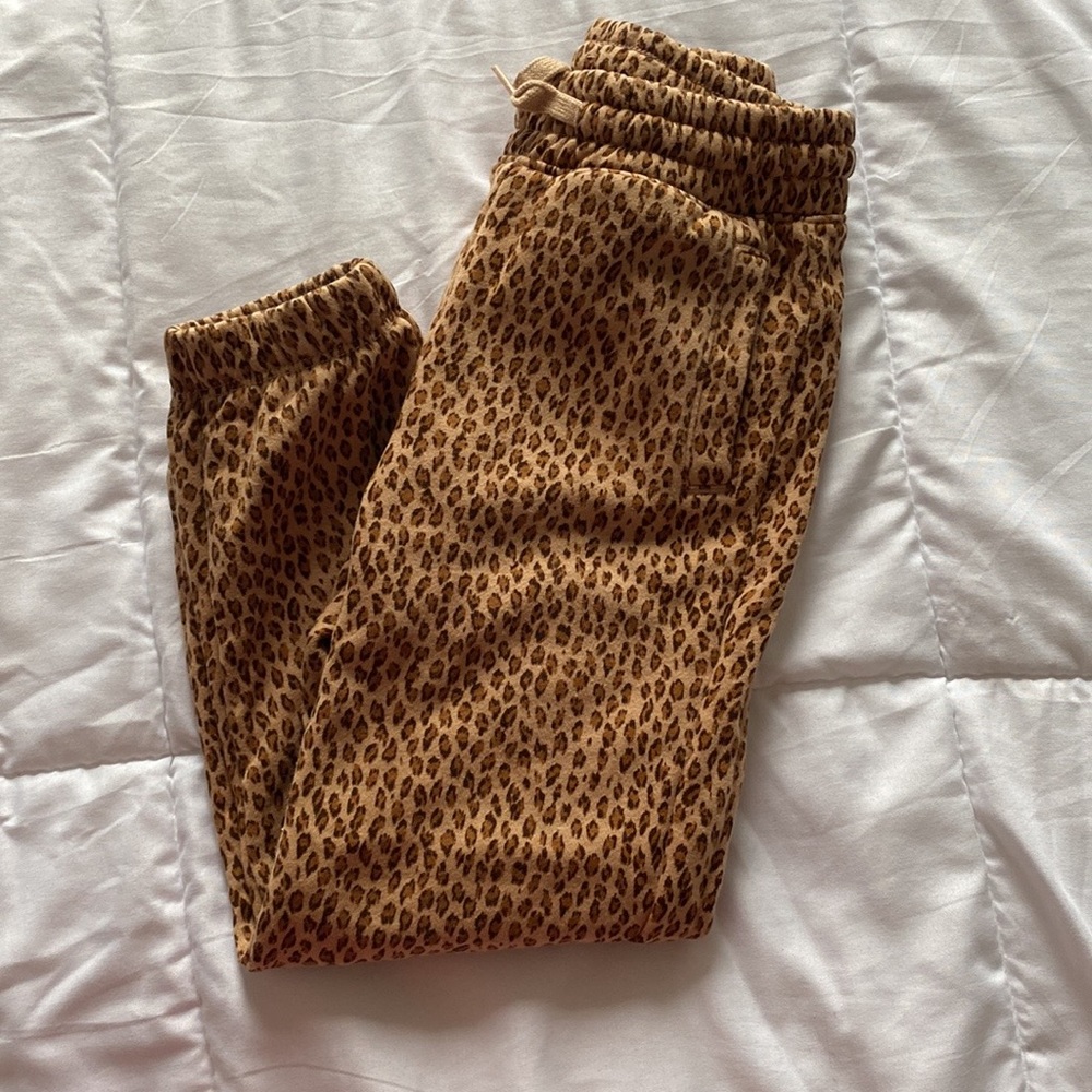 Gap Kids Leopard sweat pants - Girls